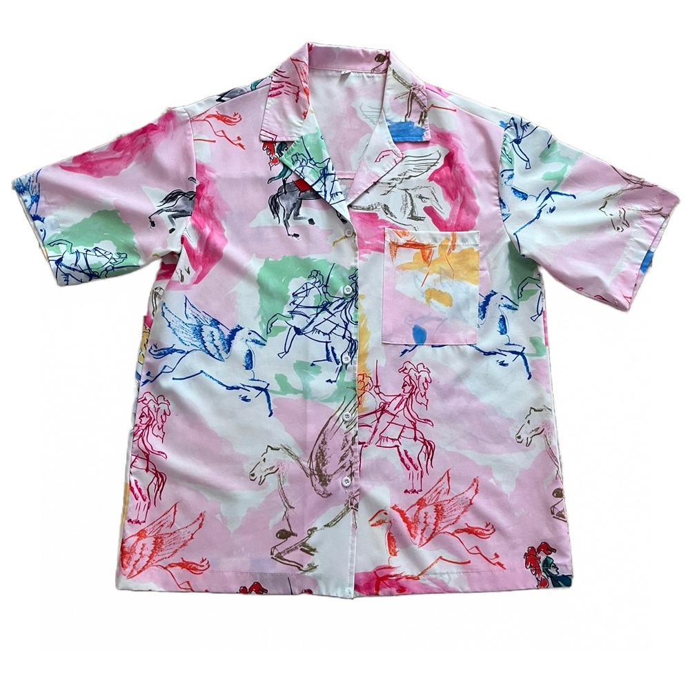 Print Collar Shirt